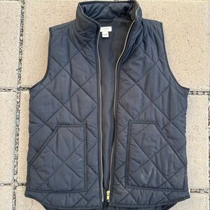 J. Crew Men's Dark Quilted Vest
